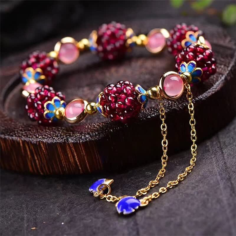 KarmaRipple's Tibetan Garnet Calm Bracelet p18