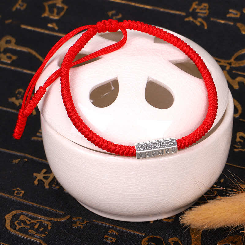 KarmaRipple's Om Mani Padme Hum Fortune Protection Red String Bracelet p4