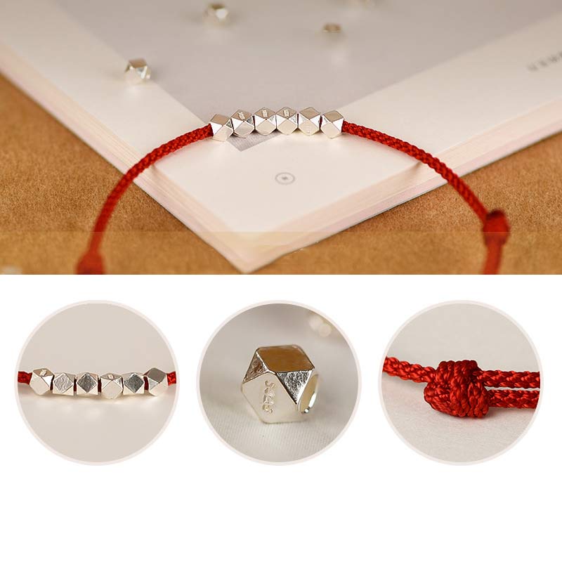 KarmaRipple's 925 Sterling Silver Red String Braid Bracelet Anklet p8