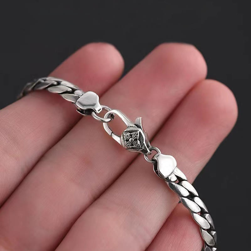 KarmaRipple's Double Dorje Vajra Strength Punk Bronze Chain Bracelet Pendant p9