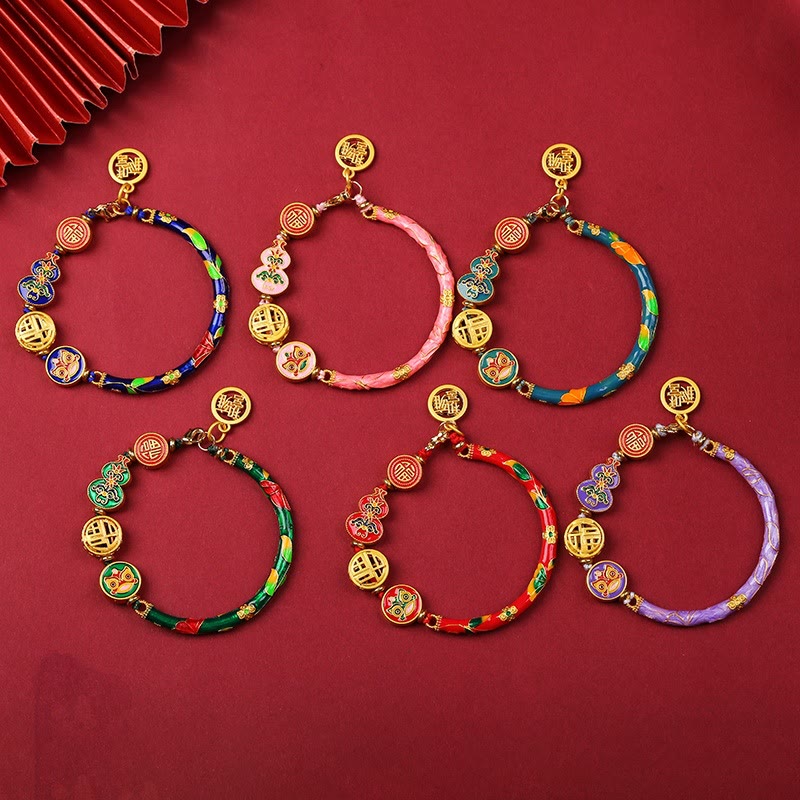 KarmaRipple's Tibetan Gourd Fortune Happiness Lion Wealth Fortune Bracelet p7