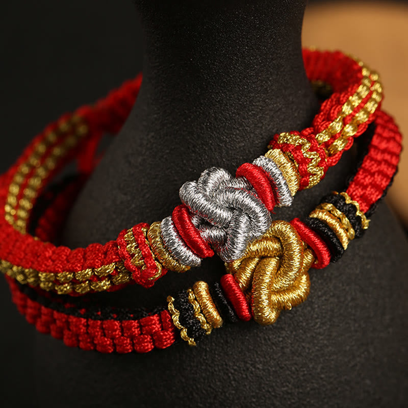 KarmaRipple's Colorful Rope True Love Weave Fortune Handmade Bracelet p4