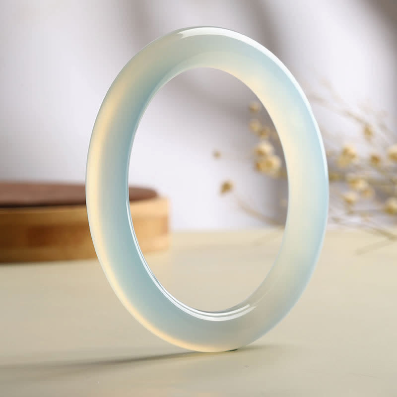 KarmaRipple's Authentic Aquamarine Blessing Serenity Bangle Bracelet p2