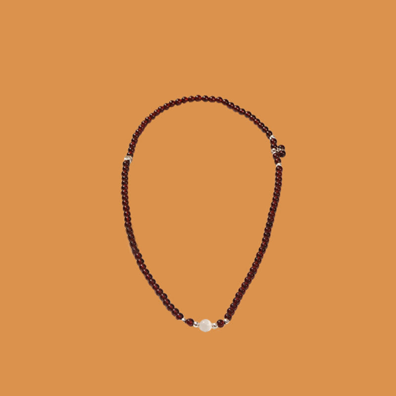 KarmaRipple's 925 Sterling Silver Authentic Garnet Cat Eye Protection Triple Wrap Bracelet p13