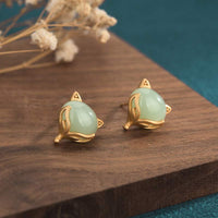 Boucles d'oreilles Feng Shui Jade Fortune de KarmaRipple 