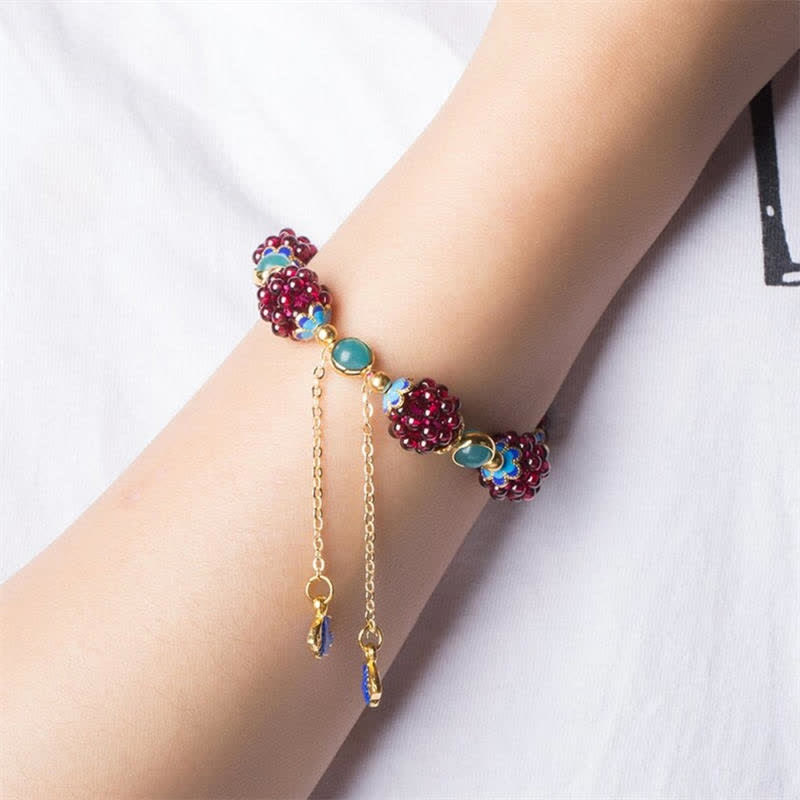 KarmaRipple's Tibetan Garnet Calm Bracelet p12