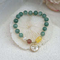 Bracelet porte-bonheur Ruyi en coquillage de jade de KarmaRipple