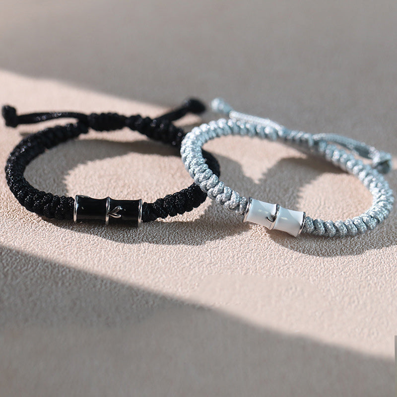 KarmaRipple's Bamboo Pattern Balancing Pair Rope Bracelet p8
