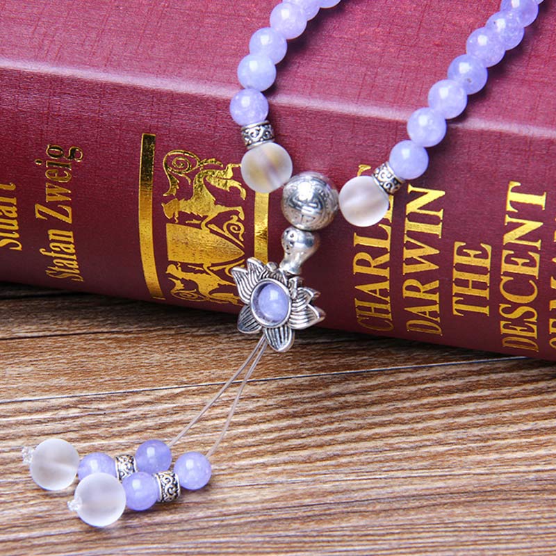 KarmaRipple's Purple Jasper Bead Strength Bracelet Mala p4