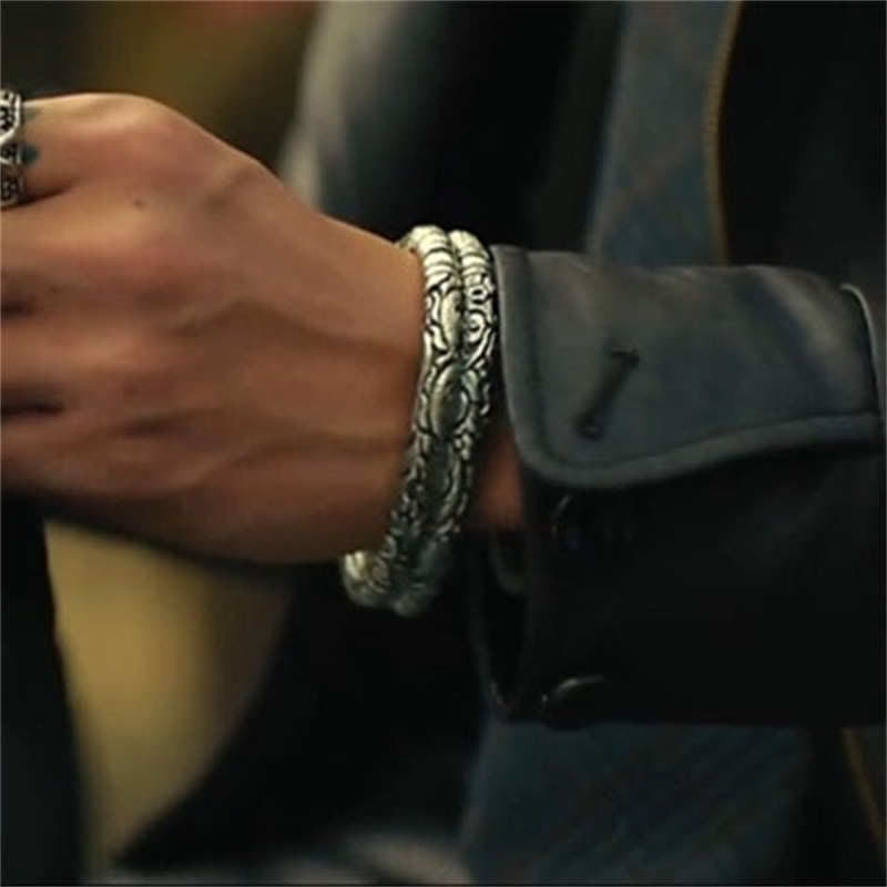 KarmaRipple's Dragon Head Carved Fortune Bracelet Bangle p2