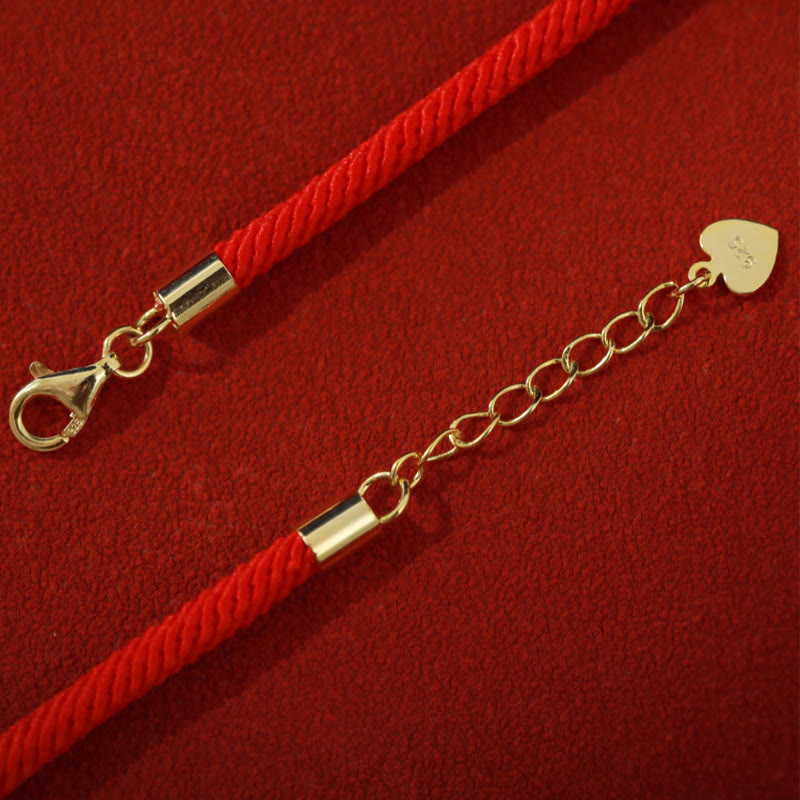 KarmaRipple's Dunhuang 925 Sterling Silver Lotus Drum New Beginning Red Rope Bracelet p7