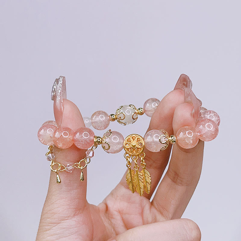 KarmaRipple's Glass Bead Dream Catcher Protection Talisman Bracelet p6