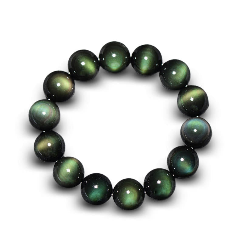 KarmaRipple's Authentic Green Eye Obsidian Wealth Bracelet p13
