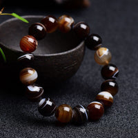 Bracelet positif en sardonyx tibétain de KarmaRipple