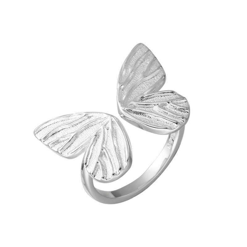 KarmaRipple's 925 Sterling Silver Butterfly Love Freedom Ring p10