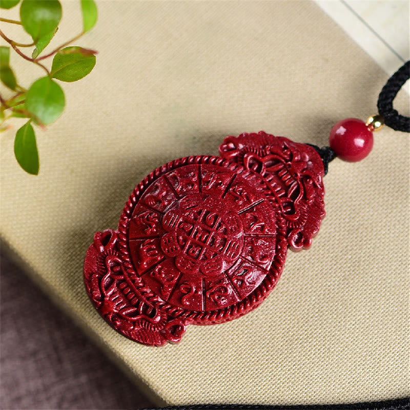 KarmaRipple's Laughing Buddha Yin Yang Chinese Zodiac Gourd Authentic Cinnabar Blessing Pendant Necklace p18