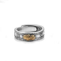 Bague PiXiu Om Mani Padme Hum Heart Sutra Fortune Wealth Pair de KarmaRipple