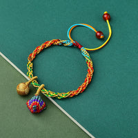Bracelet talisman Zongzi artisanal en corde colorée de KarmaRipple