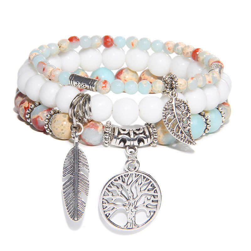 KarmaRipple's Tree Of Life Turquoise Balance Bracelet p1