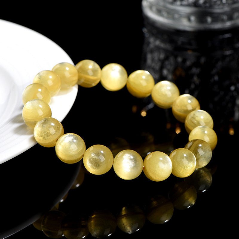 KarmaRipple's Authentic Golden Lepidolite Protection Prosperity Bracelet p2