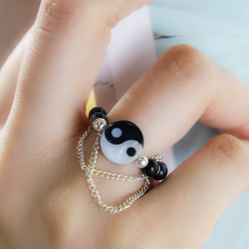 KarmaRipple's Yin Yang Symbol Balance Fortune Ring p4