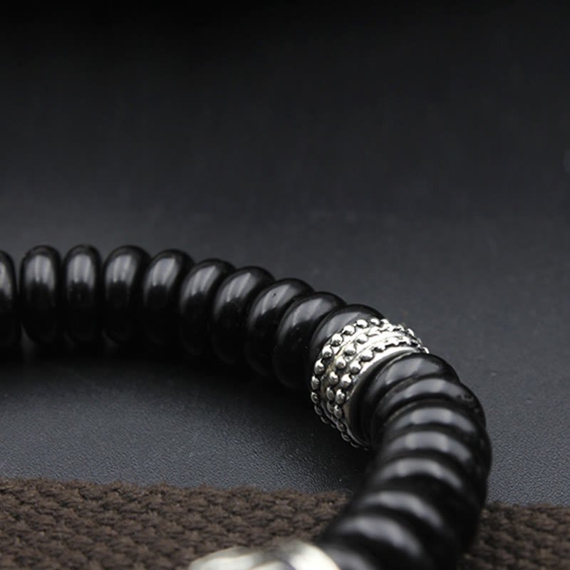 KarmaRipple's Authentic Tibetan Coconut Shell Om Mani Padme Hum Positive Bracelet p11