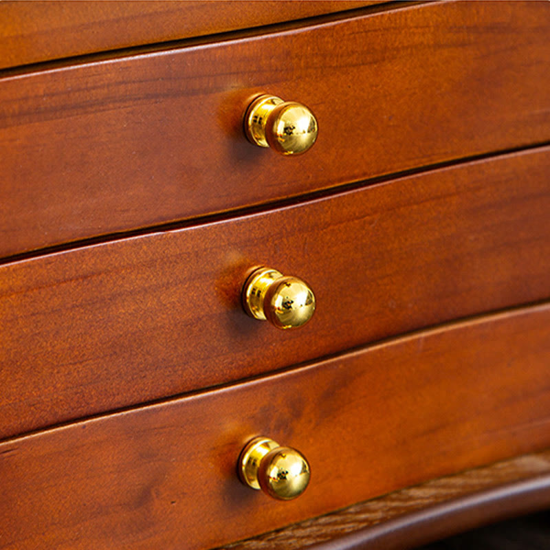 KarmaRipple's Vintage Large Capacity Wooden Jewelry Box Jewelry Storage Box With Mirror p8