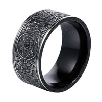 Bague de fortune sculptée en basalte de Suzaku, dragon et tigre en ivoire, quatre bêtes gardiennes de KarmaRipple
