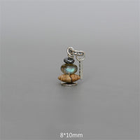Collier pendentif calme en labradorite et cristaux variés de Cairn Zen de KarmaRipple