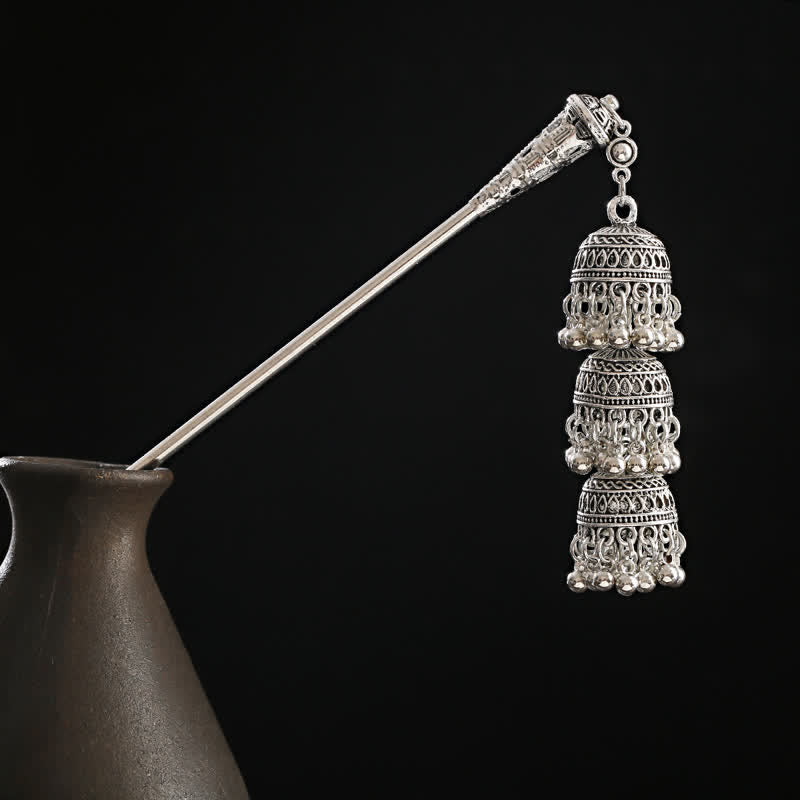 KarmaRipple's Water Drop Lily of the Valley Flowers Tassels Confidence Hairpin p32