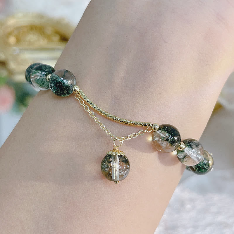 KarmaRipple's Green Phantom Gemstone Confidence Talisman Bracelet p6