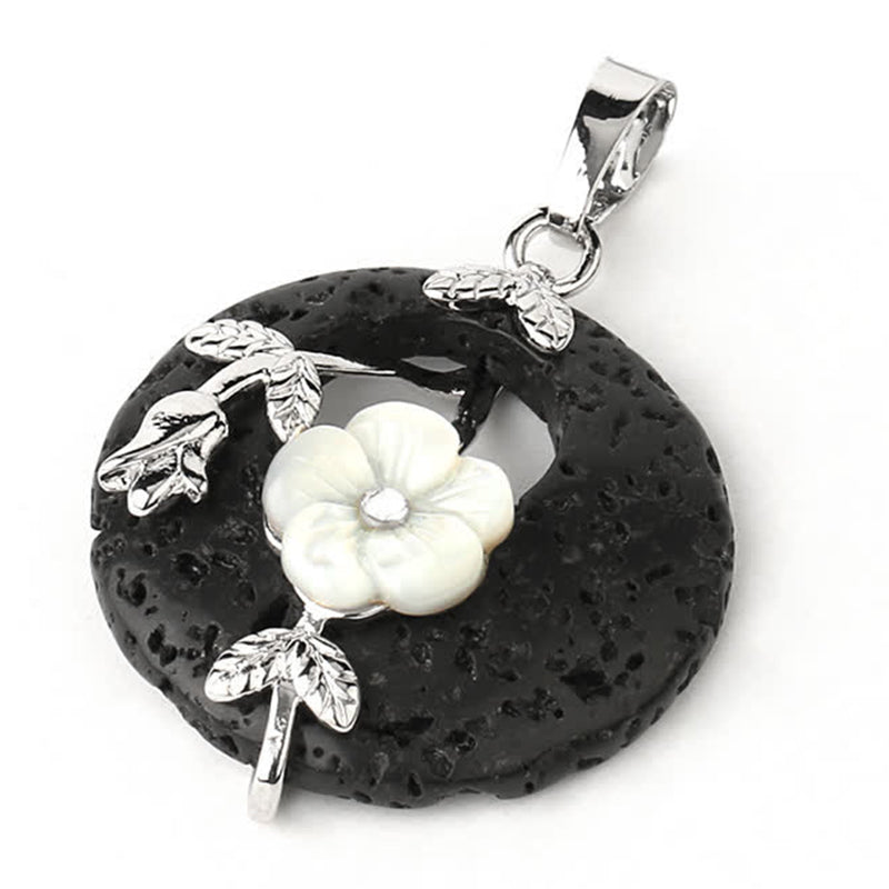 KarmaRipple's Various Gemstone Amethyst Green Aventurine Flower Balancing Pendant Necklace p57