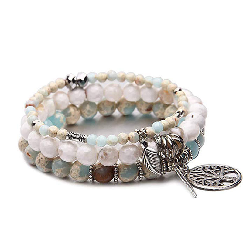 KarmaRipple's Tree Of Life Turquoise Balance Bracelet p2