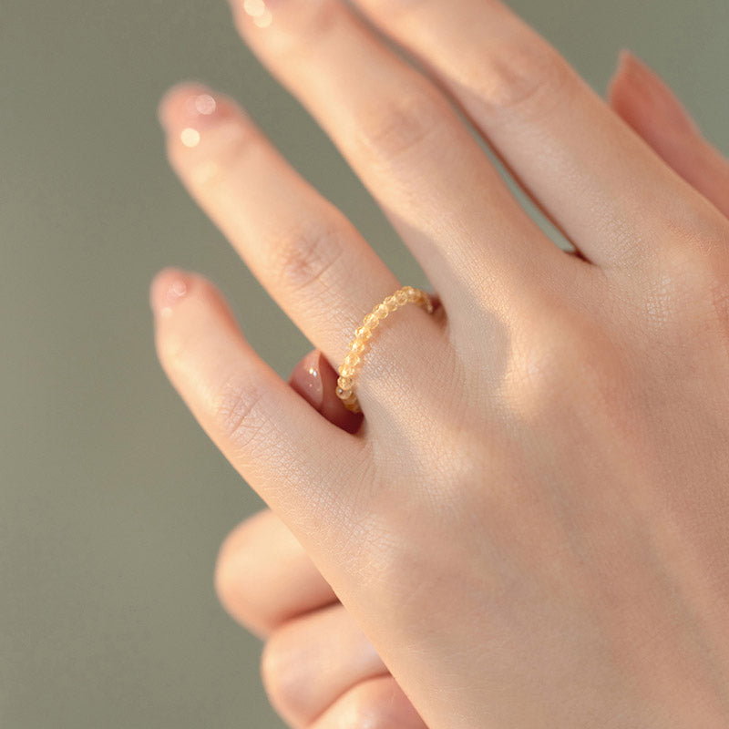 KarmaRipple's Authentic Citrine Happiness Prosperity Ring p5