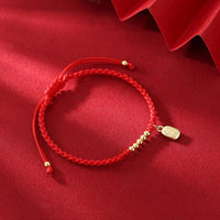 Bracelet de corde de fortune Talisman de personnage Fu fait main de KarmaRipple