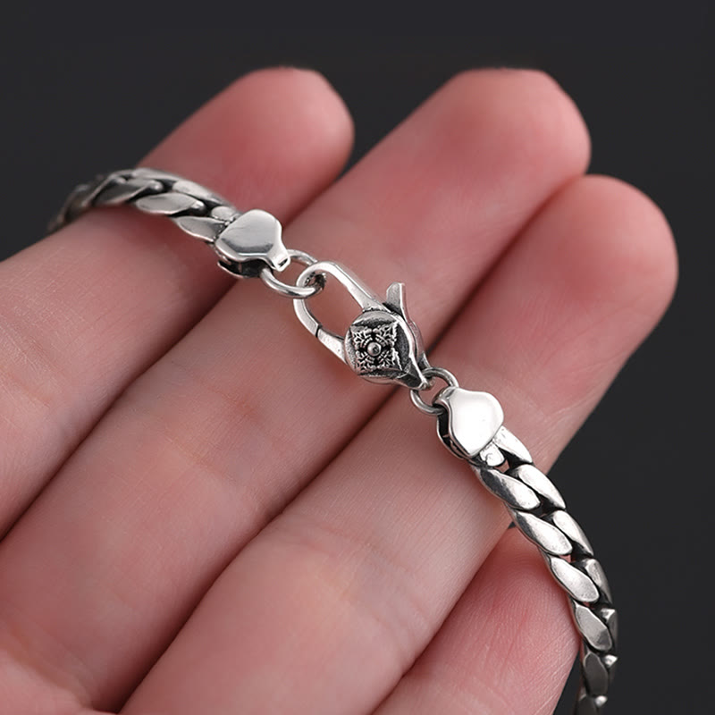 KarmaRipple's Double Dorje Vajra Strength Punk Bronze Chain Bracelet Pendant p10