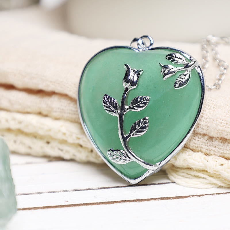 KarmaRipple's Authentic Balancing Crystals Heart Necklace Necklaces p12