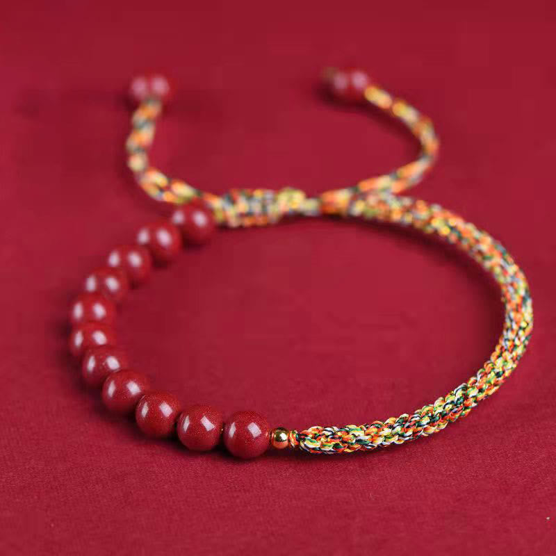 KarmaRipple's Authentic Cinnabar King Kong Weave Blessing String Bracelet p27