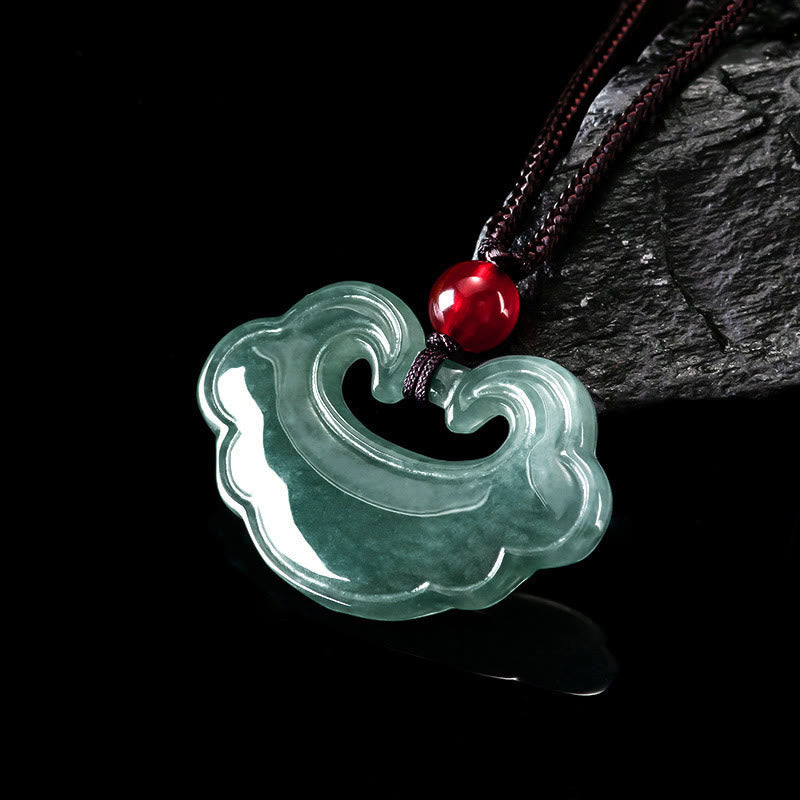 KarmaRipple's Authentic Green Jade Chinese Lock Talisman Fortune Pendant Necklace p8