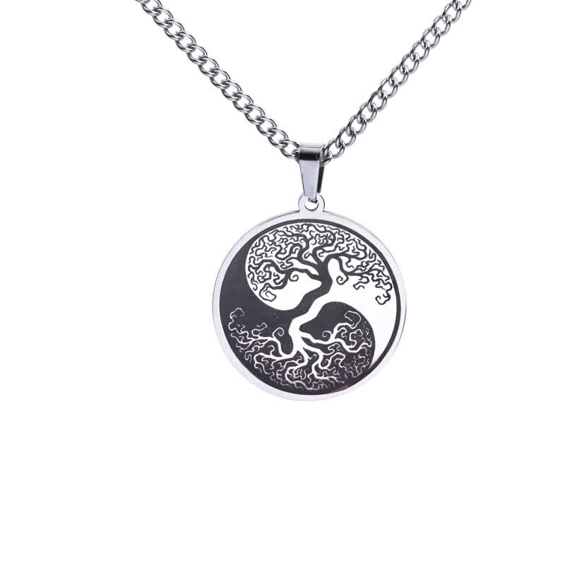 KarmaRipple's The Tree of Life Titanium Steel Connection Pendant Necklace p13