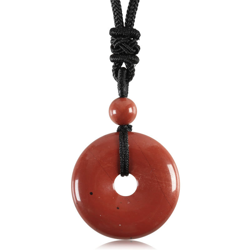 KarmaRipple's Fortunate Coin Necklace Balancing Gemstone Gemstone Pendant p47