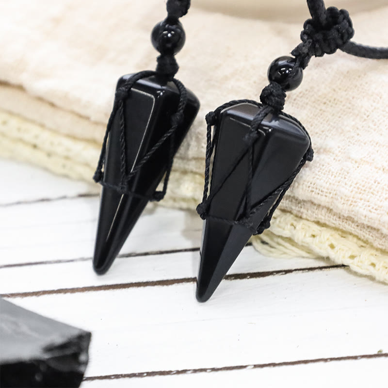 KarmaRipple's Authentic Stone Pointed Necklace Pendant p9