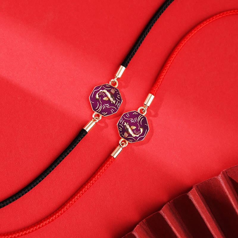 KarmaRipple's 925 Sterling Silver Fortune Koi Fish Color Change Wealth Handcrafted Woven Bracelet p4