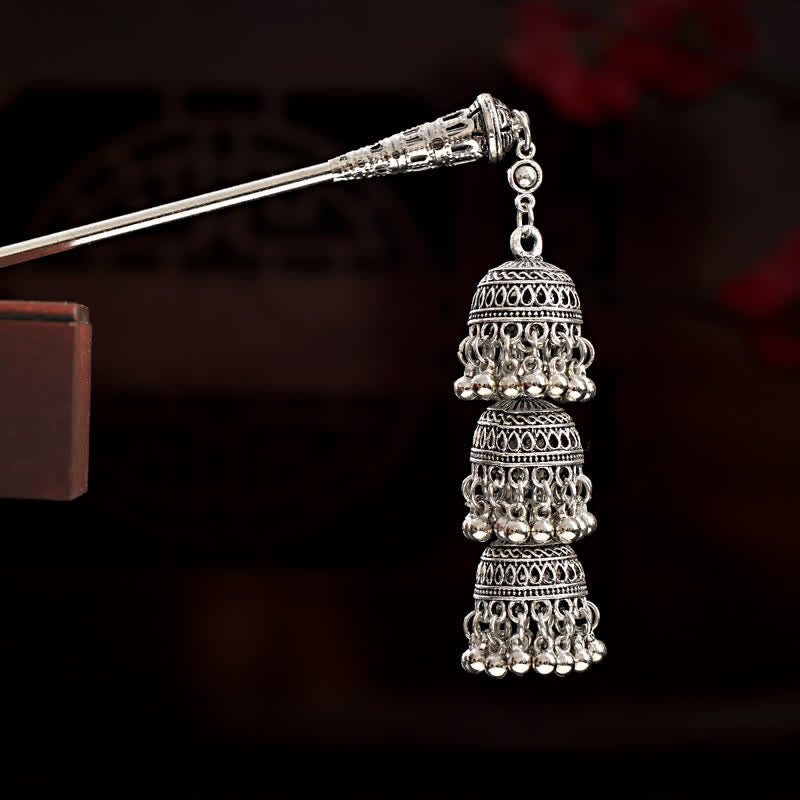 KarmaRipple's Water Drop Lily of the Valley Flowers Tassels Confidence Hairpin p8