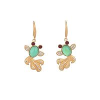 Boucles d'oreilles FengShui Jade Koi Fortune de KarmaRipple