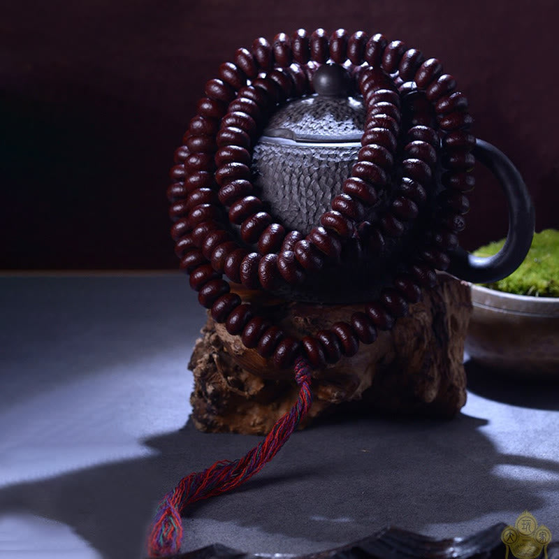 KarmaRipple's Authentic Tibet 108 Mala Beadwork Purple Bodhi Seed Wealth Bracelet p5