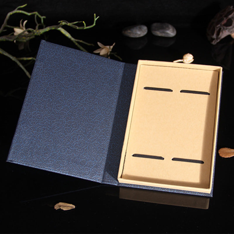 KarmaRipple's The Tree of Life Ebony Wood Small Leaf Red Sandalwood Bookmarks With Gift Box p13