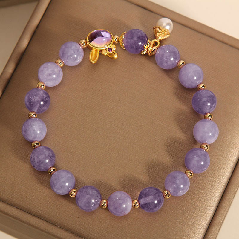KarmaRipple's Authentic Purple Jade Rabbit Happiness Bracelet p4