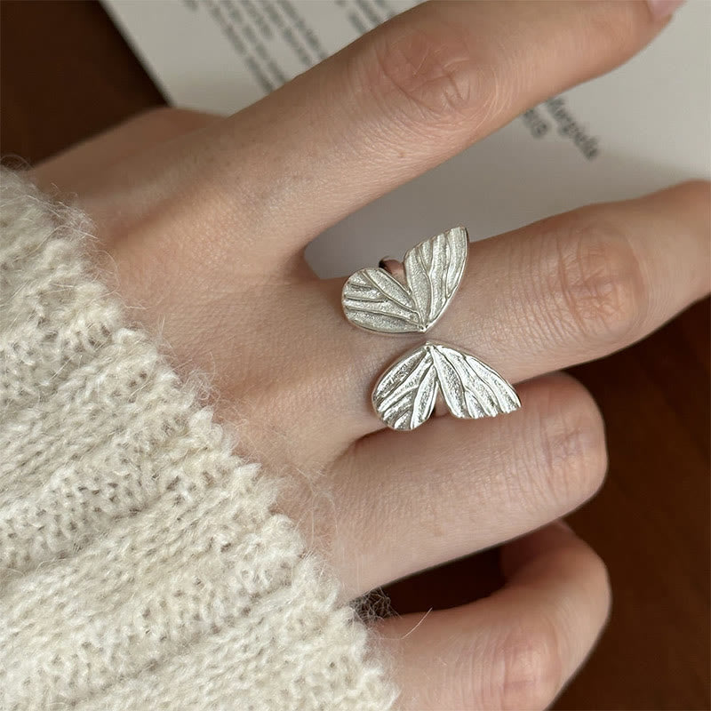 KarmaRipple's 925 Sterling Silver Butterfly Love Freedom Ring p13