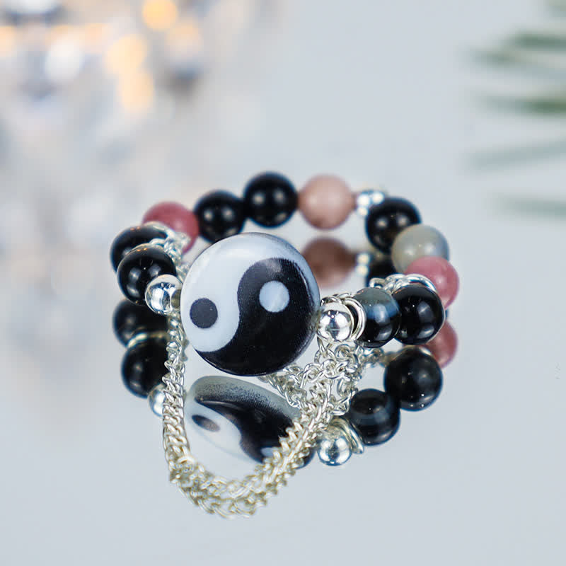 KarmaRipple's Yin Yang Symbol Balance Fortune Ring p5